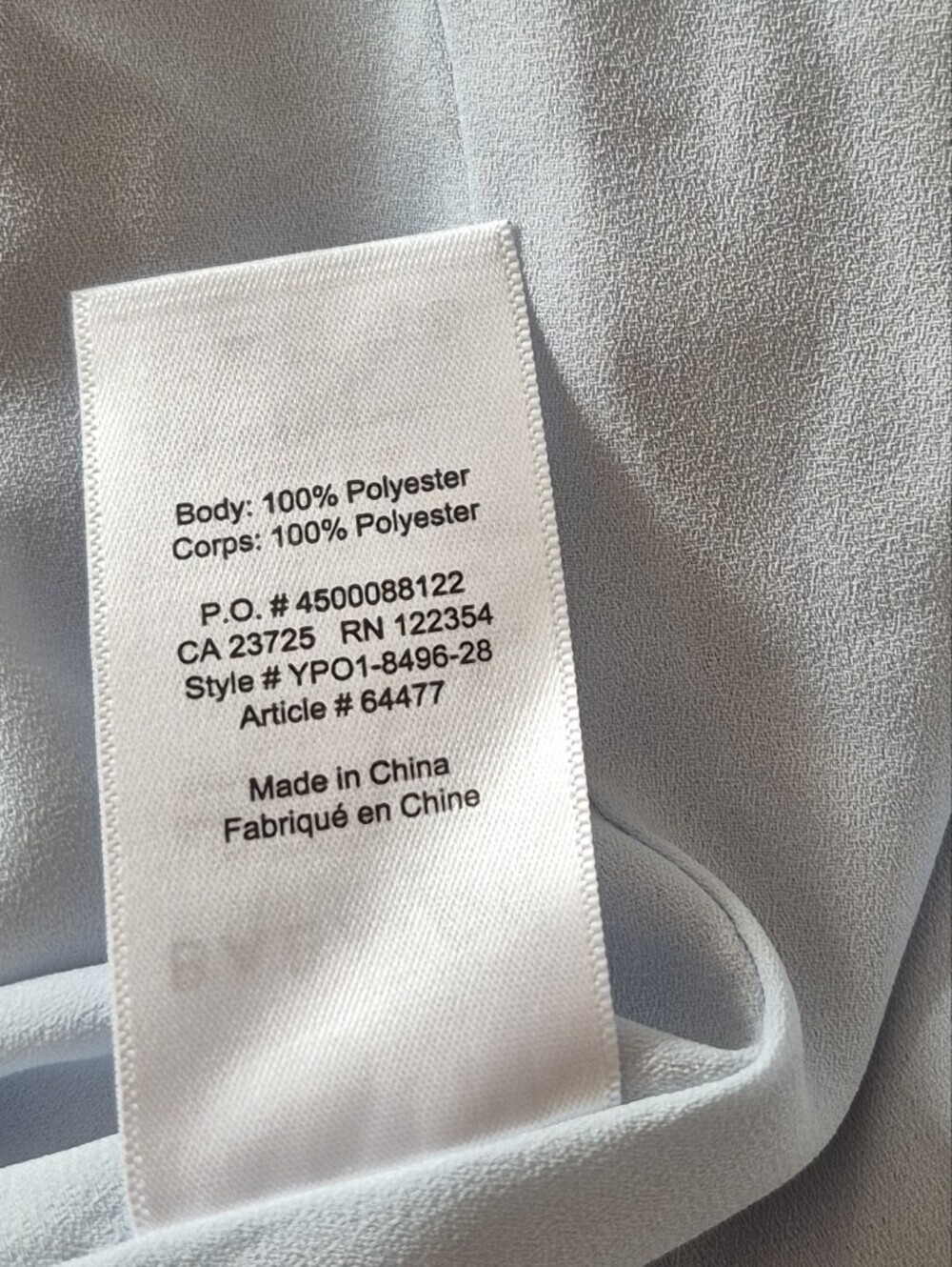 Babaton Light Blue Tie-Front Wrap Dress Size XS Poly Short Sleeve Mini - Picture 8 of 9